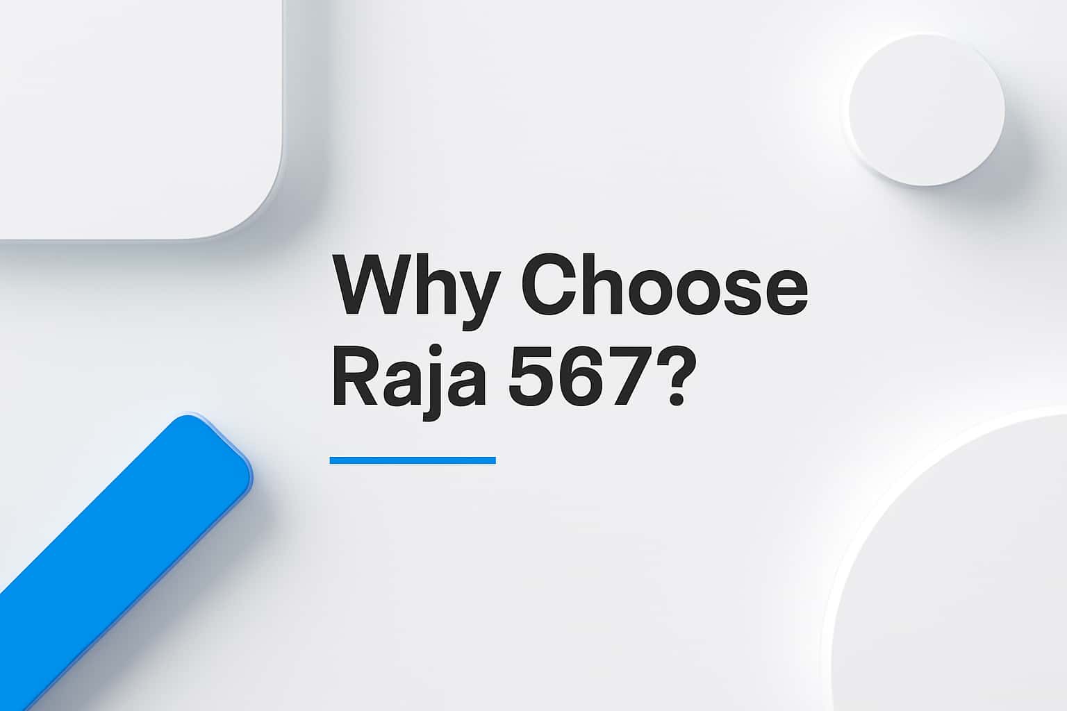 Why Choose Raja 567? Interface