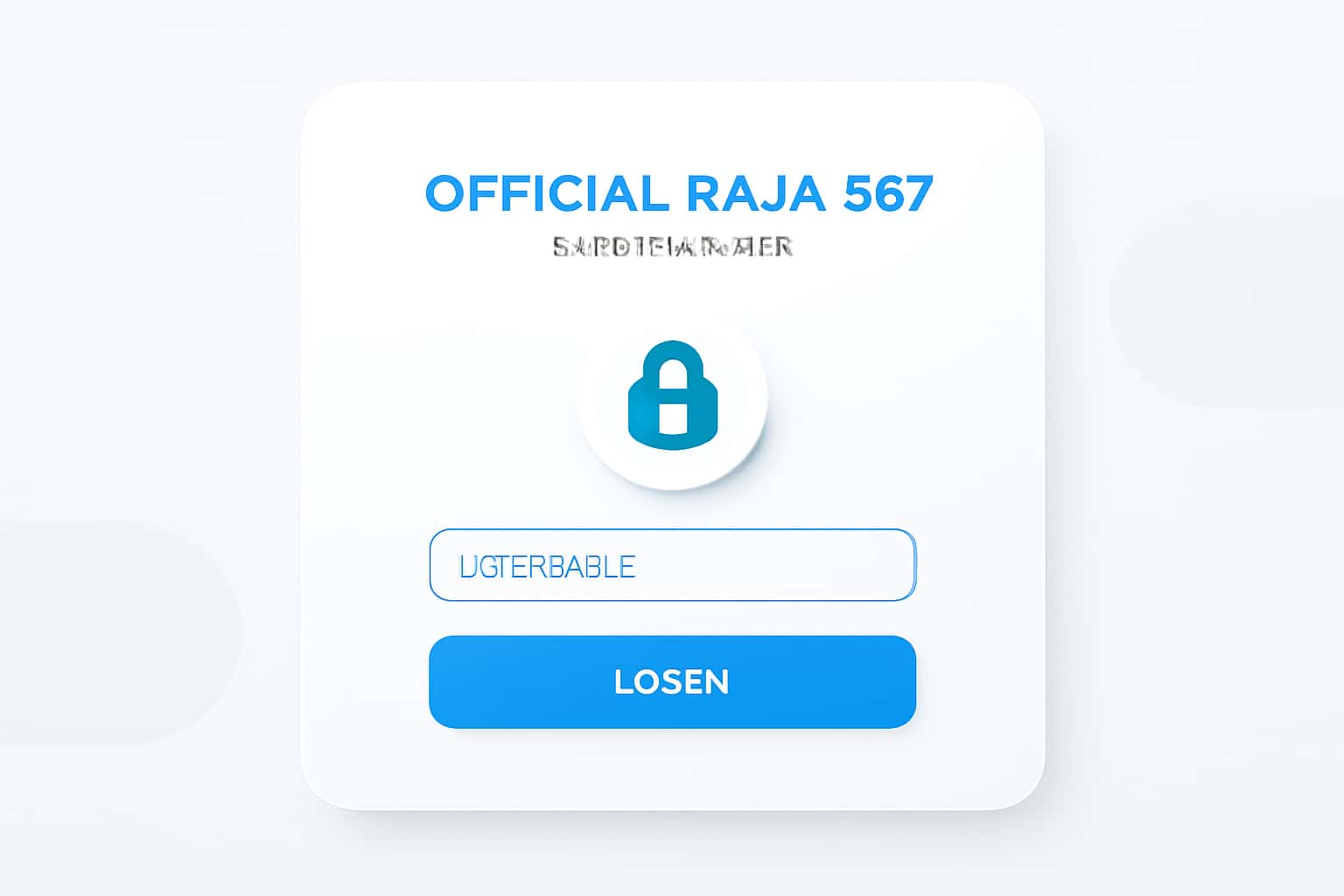 Official Raja 567 Login Portal Interface