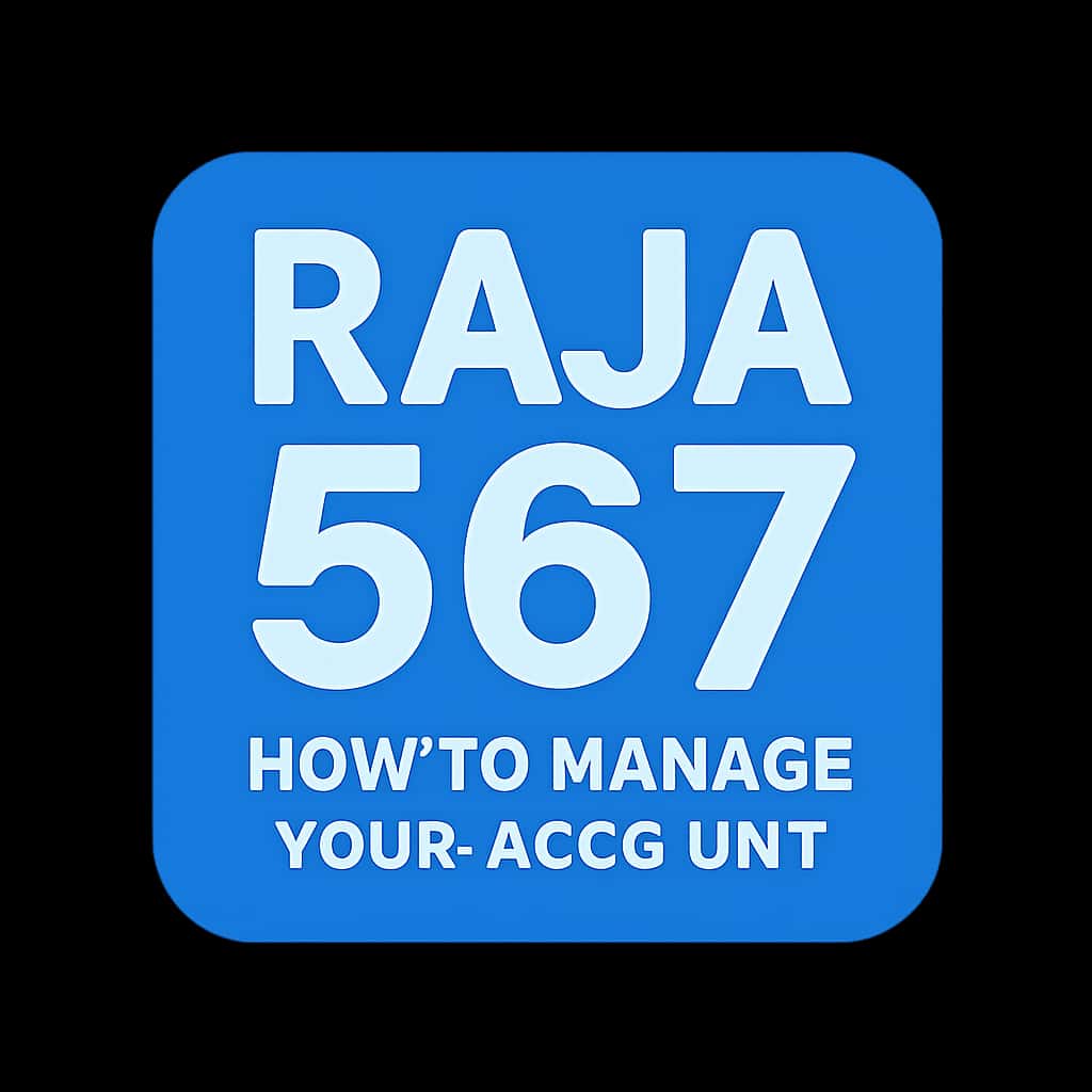 An icon representing account management for Raja 567, featuring a clean design and professional appearance.