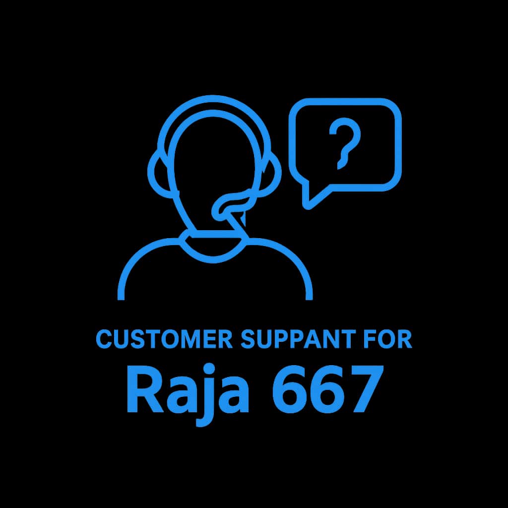 An icon illustrating customer support for Raja 567.