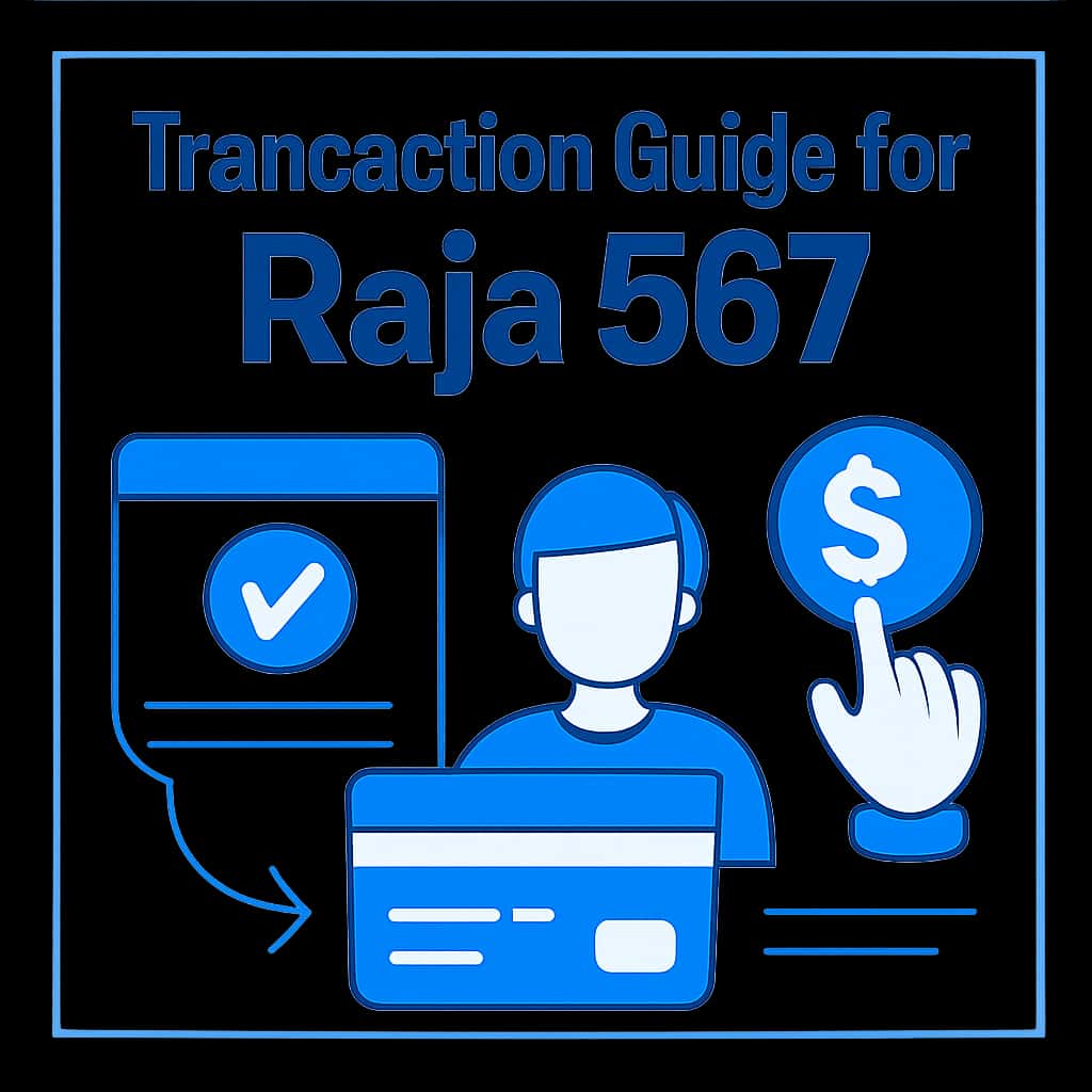 An illustration detailing transaction steps for Raja 567.