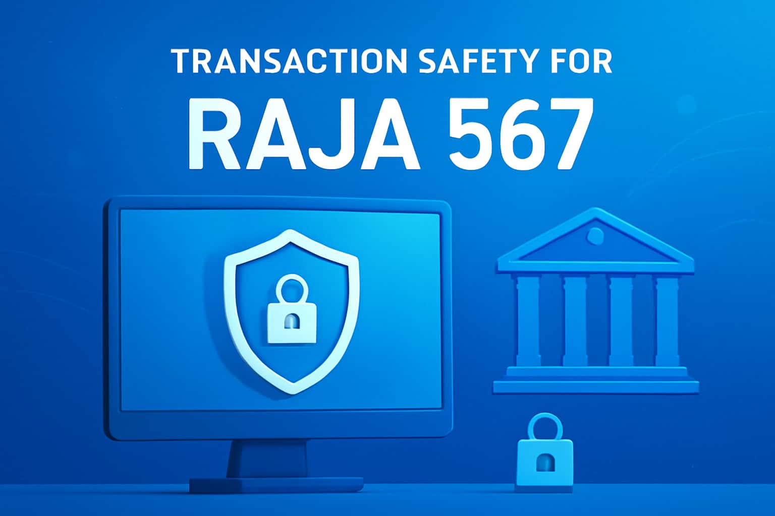 An informative scene highlighting the importance of transaction safety for Raja 567.