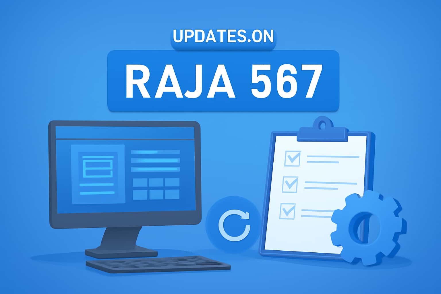 An informative scene about Raja 567 features with a futuristic design.