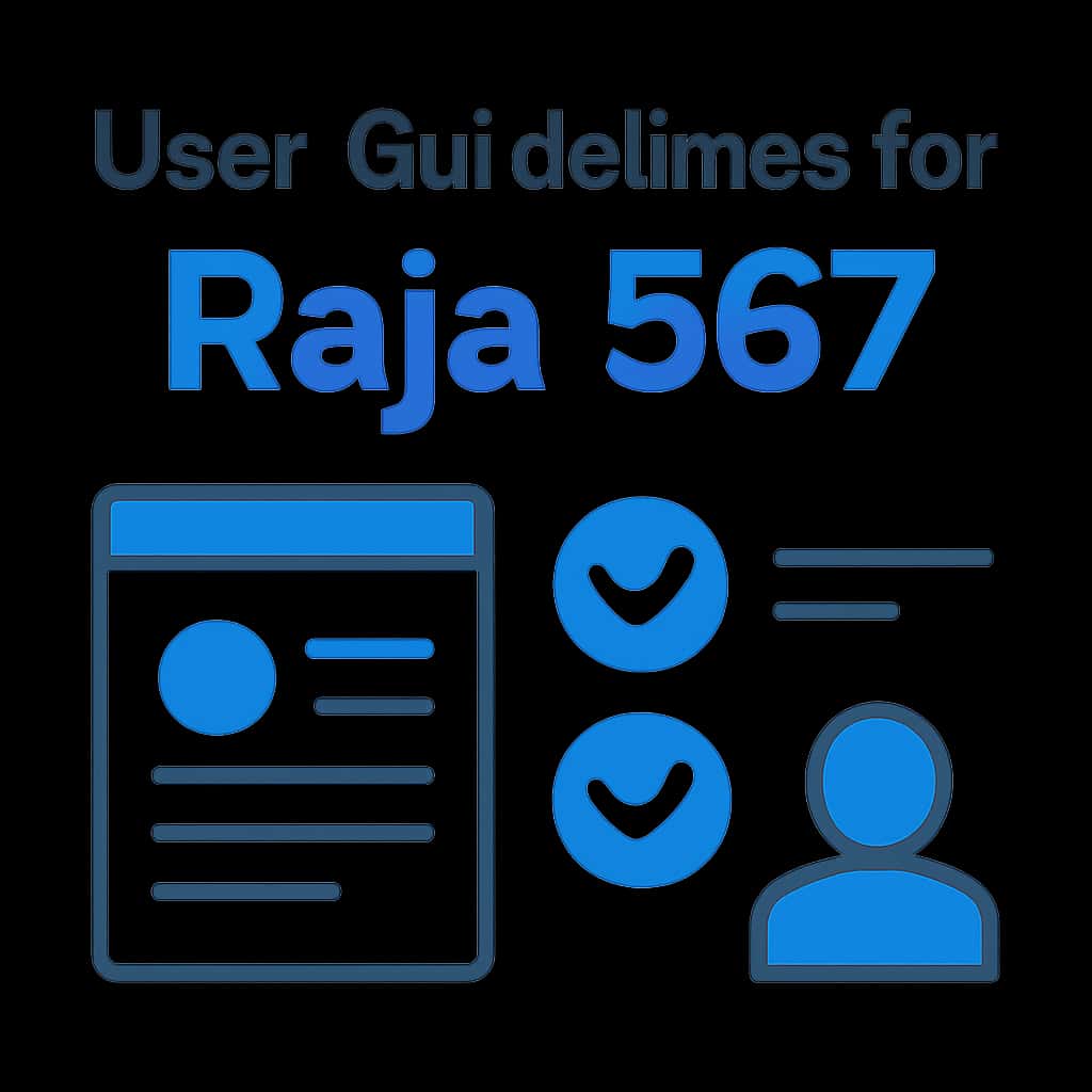 An educational diagram that illustrates key aspects of User Guidelines for Raja 567.