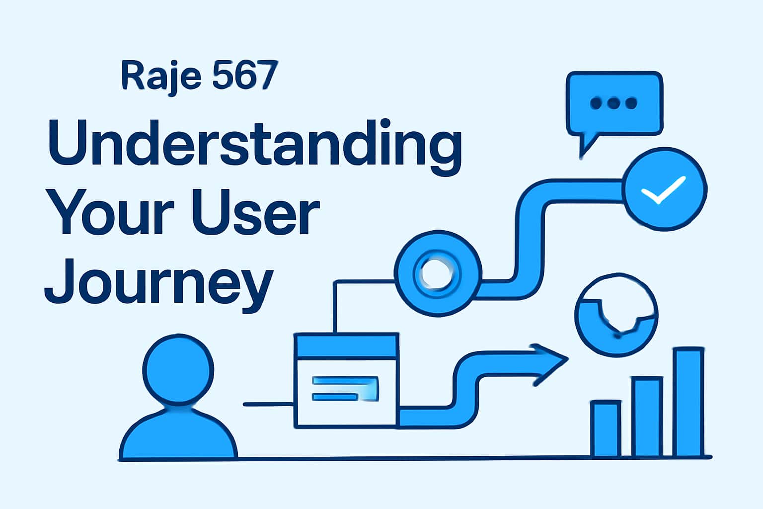 A professional layout showcasing the concept of Raja 567 user journey.